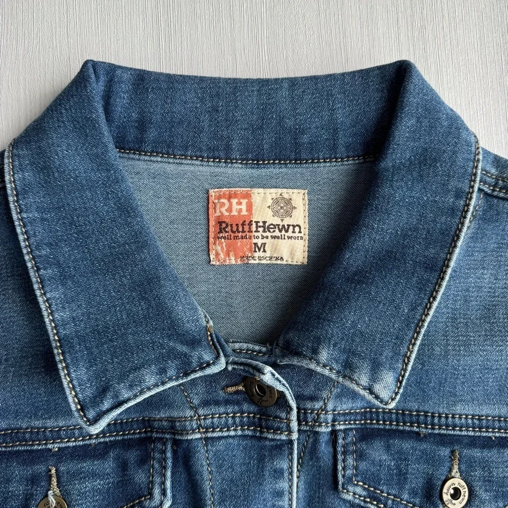 RUFF HEWN Classic‎ Denim Jacket Medium Indigo M Casual Comfort